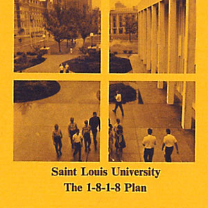 An early brochure cover fromt the 1-8-1-8 Plan.